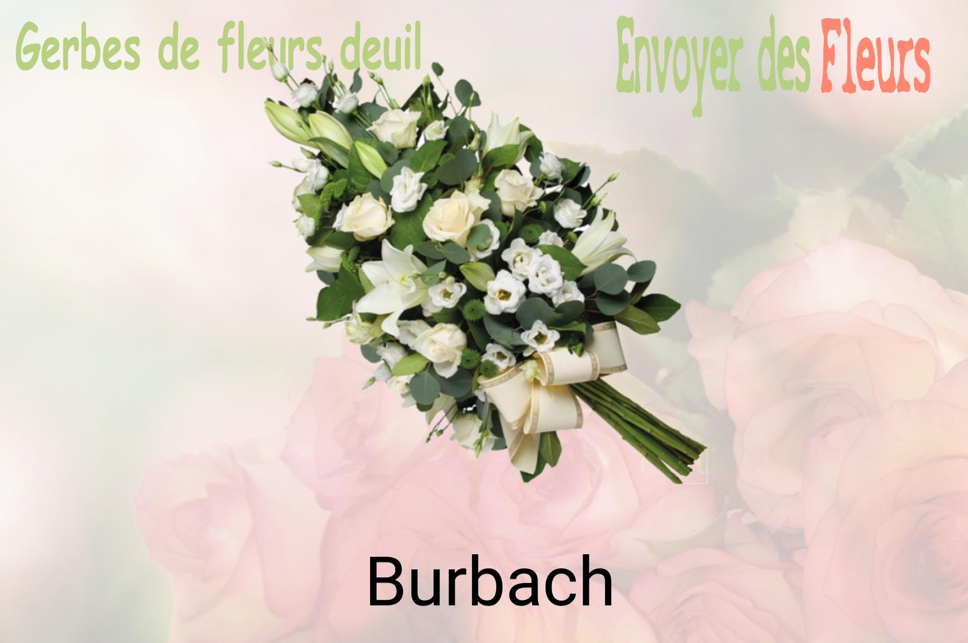 Gerbe de fleurs de deuil livrée à Burbach